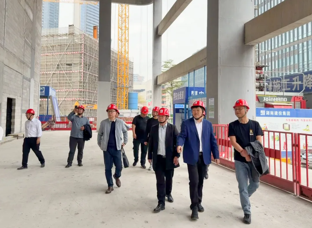 阳继承带队调研湖南建投南方中心项目